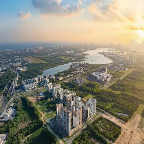 Praça Onze — Vista aérea da região